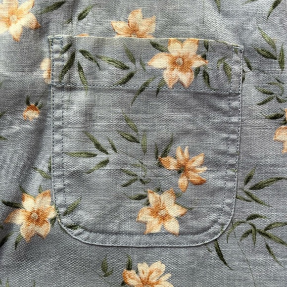 🌼 Vintage Liz Claiborne Linen Maxi Floral Skirt , in Size: 12 ✨ - Picture 12 of 17